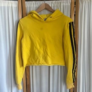 I.AM.GIA Yellow cropped hoodie
